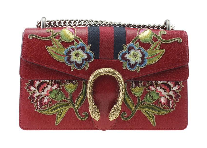 GUCCI Calfskin Matelasse Small GG Marmont Chain Shoulder Bag Hibiscus Red  1163215 | FASHIONPHILE